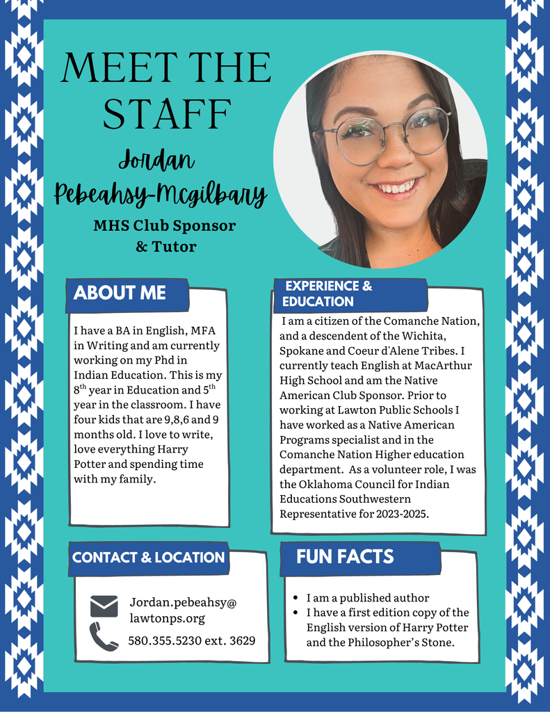 Jordan Pebeahsy-Mcgilbary Meet the Staff