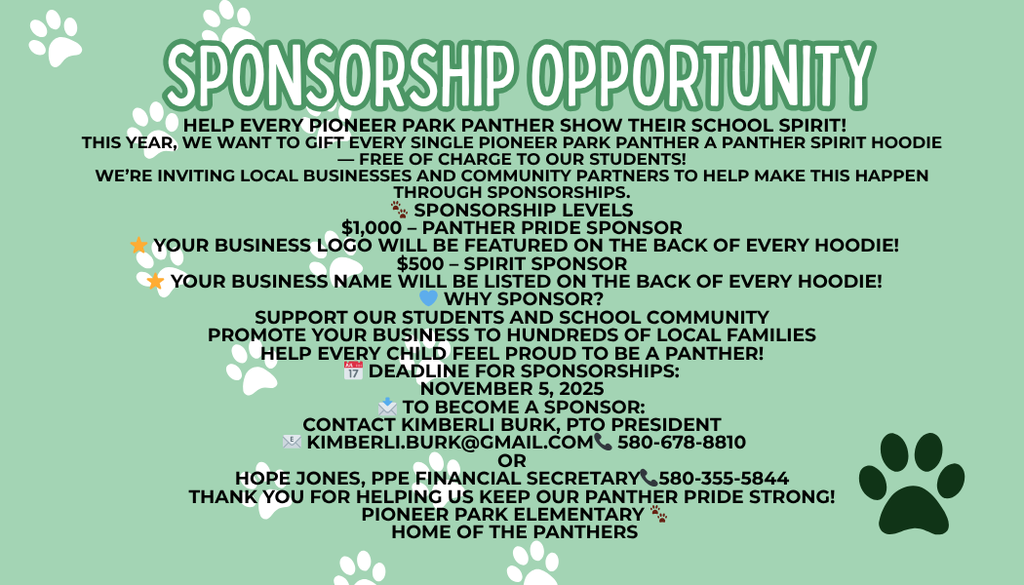 Sponsorship Opportunity
