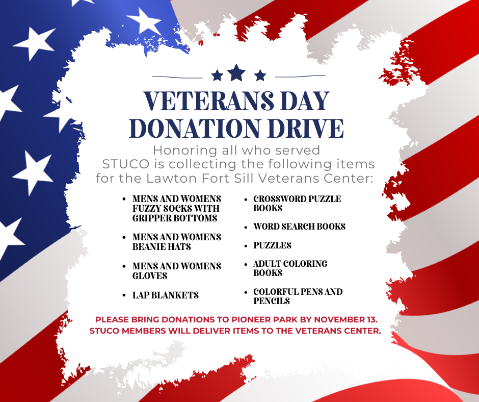 Veteran’s Day Donation Drive