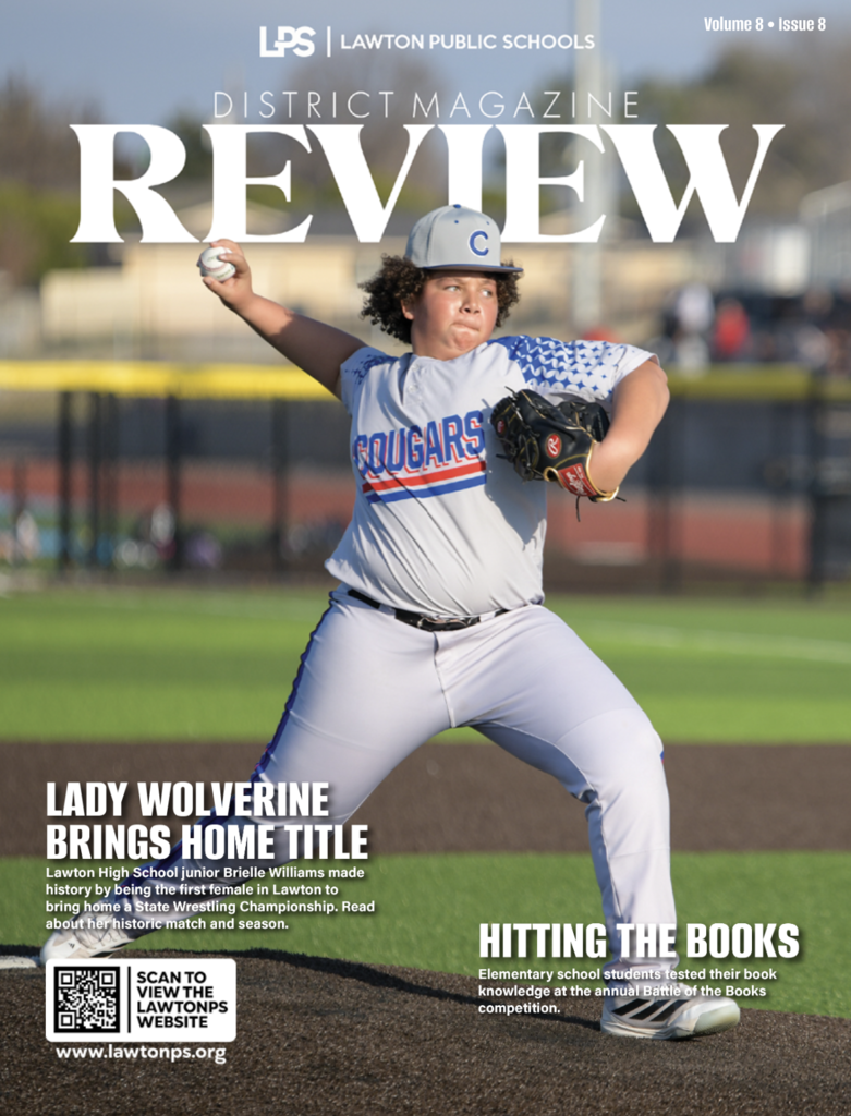 LPS Review cover with baseball player on the front and two teasers about what is in the review.