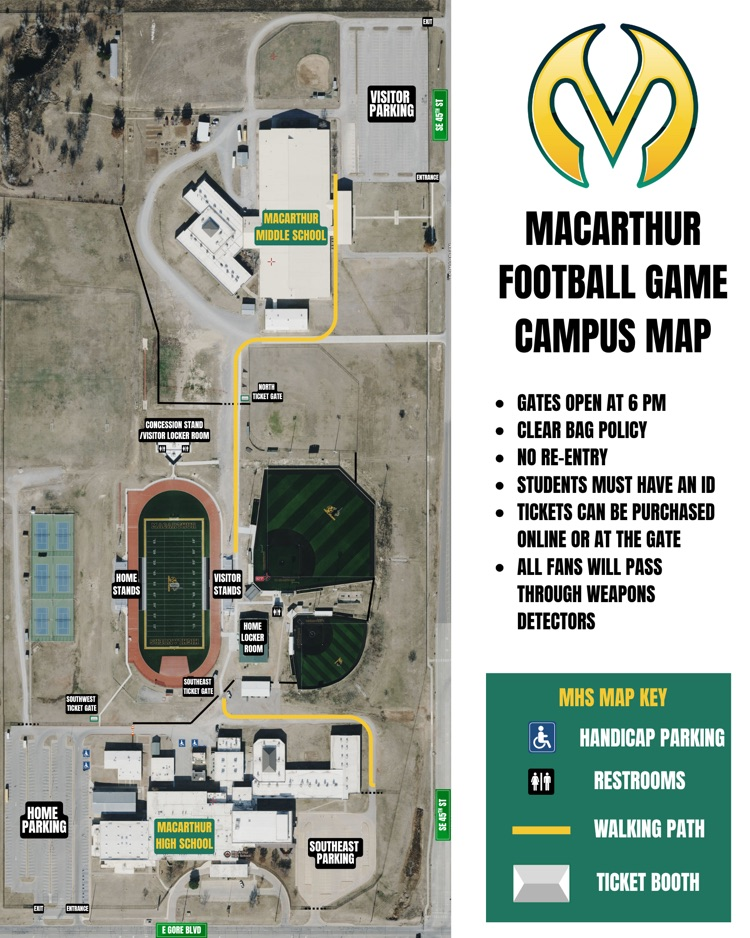 Home Football Games Map