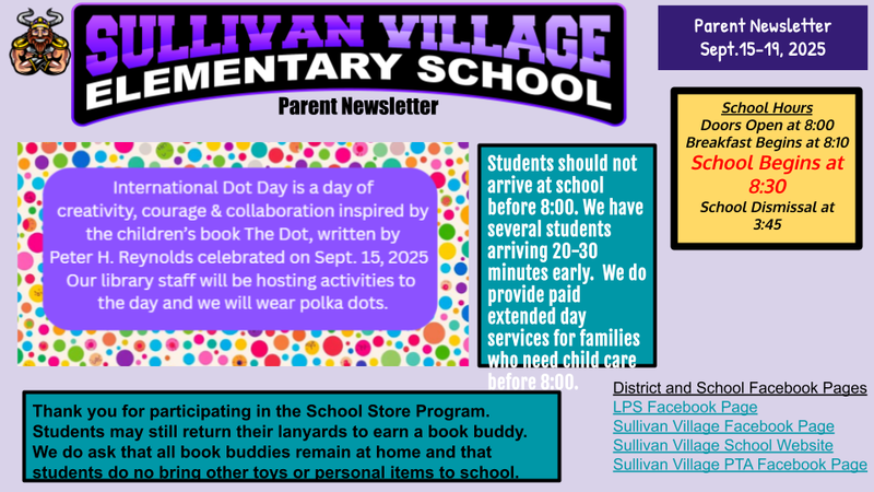 9.15.25 Parent Newsletter