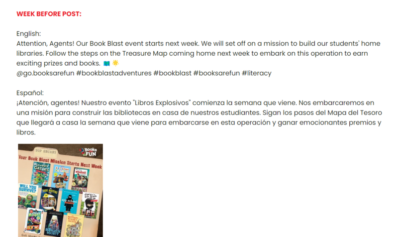 Book blast week before