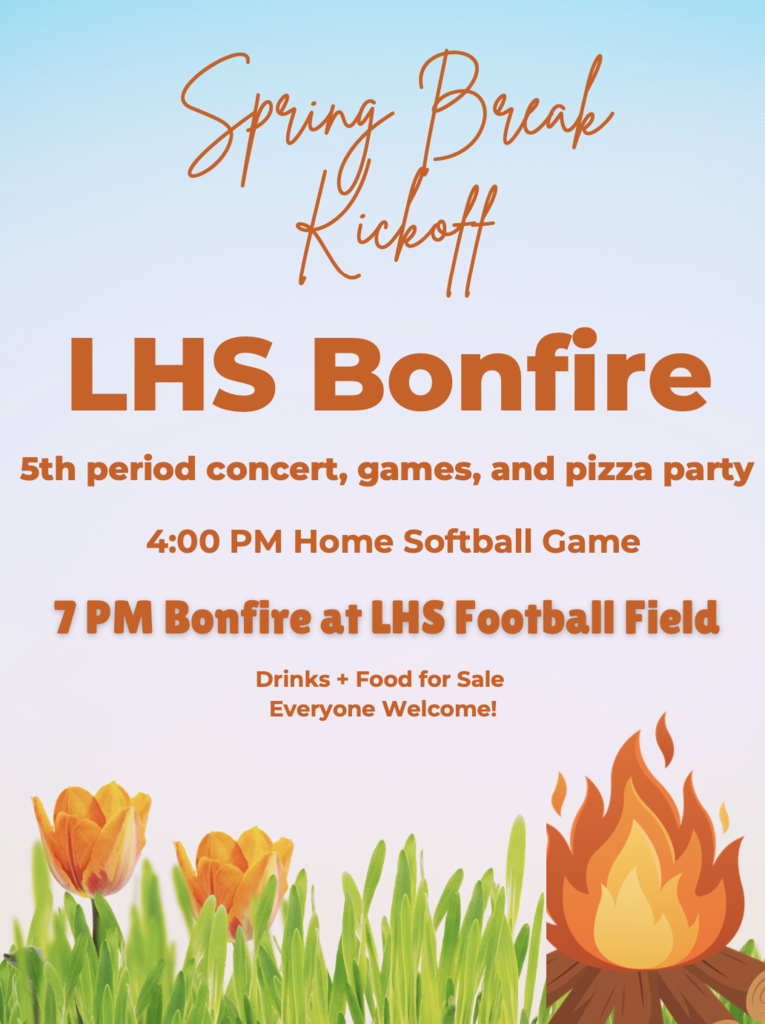 Flier for Spring Bonfire