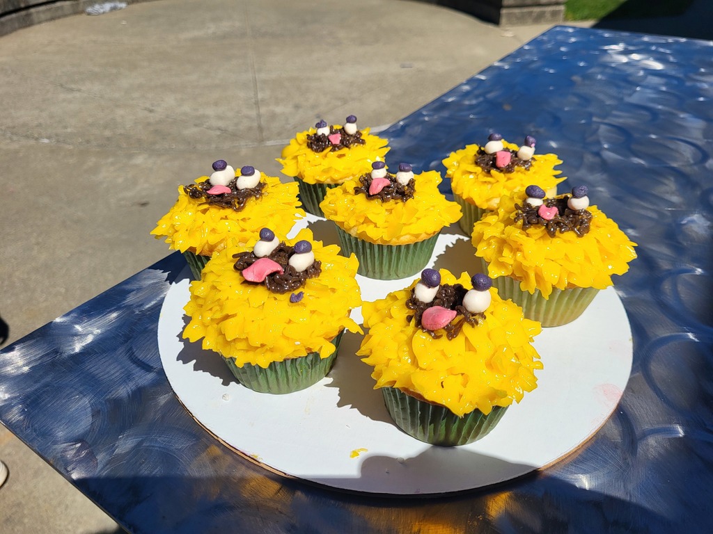 Culinary Arts students make cakes. 