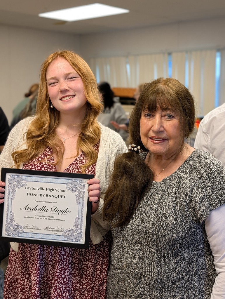 LHS student with teacher