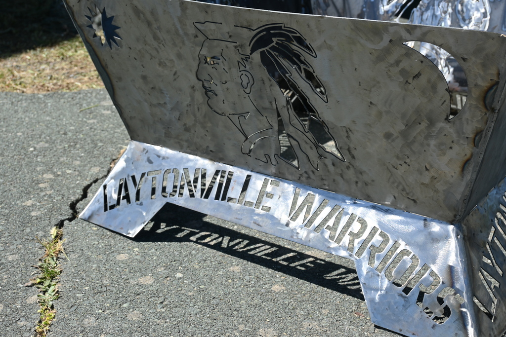 Fire pit made by Welding class
