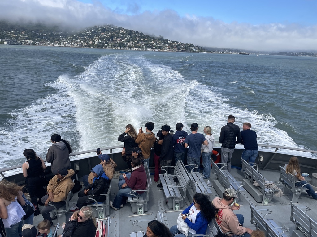 Riding the ferry