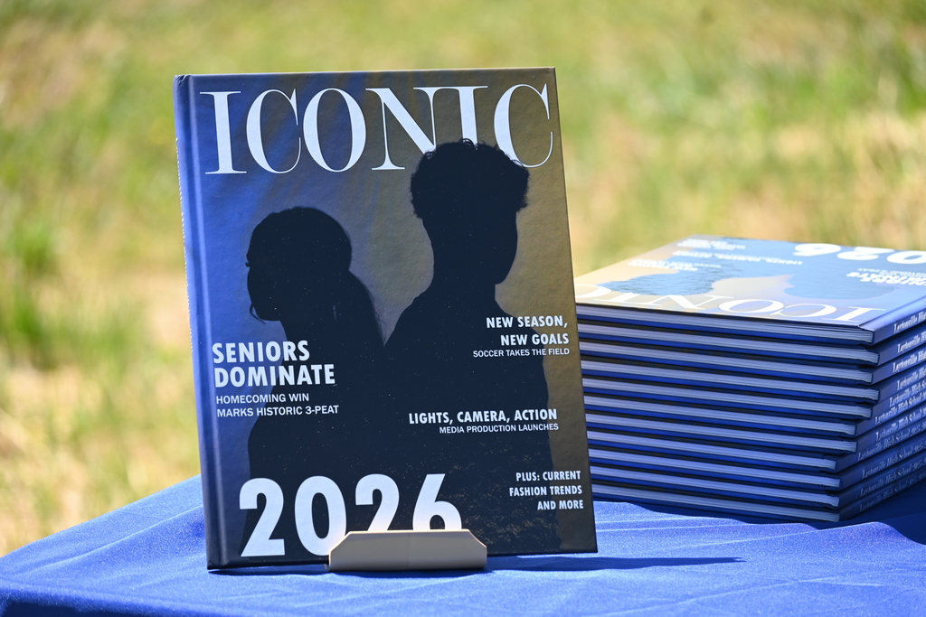 The yearbook displayed
