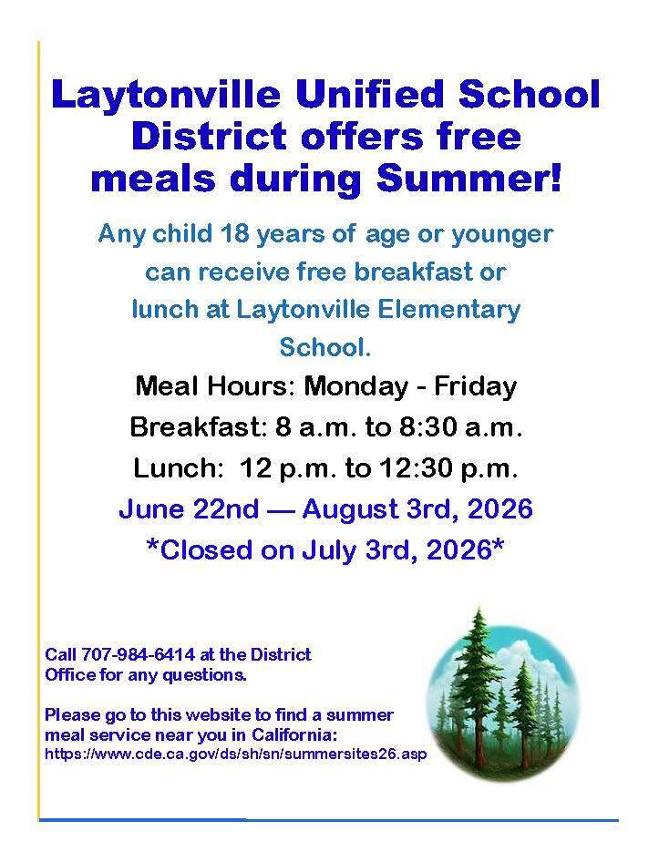 LUSD Summer Meals Flyer