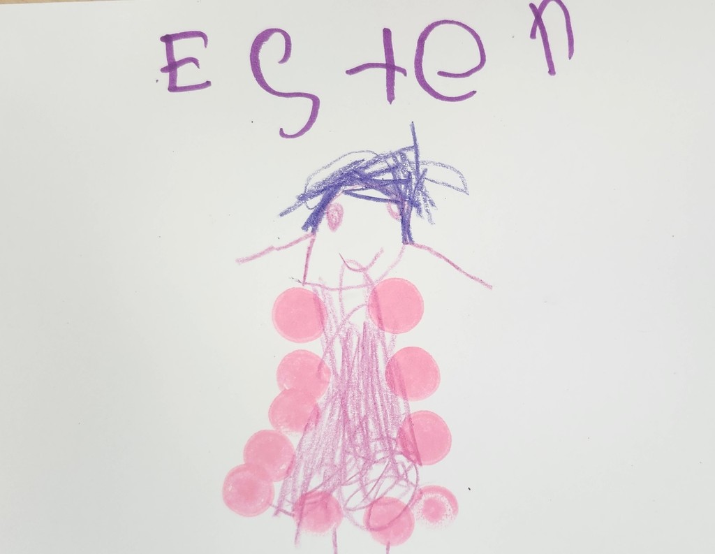Sept 15 was international DOT day, celebrating the message of Peter H Reynolds' book "The Dot." Kindergartners created dots then used their imagination to turn them into pictures. 
