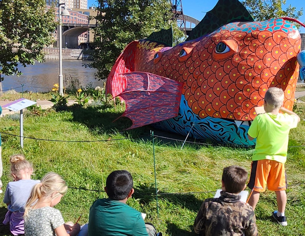 Last week students in grades 2-5 visited the Alebrijes exhibition on Raspberry Island in preparation for our upcoming guest artist.
