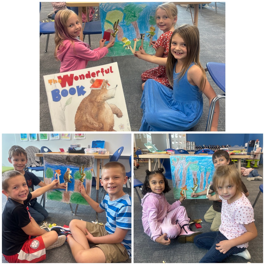 First Graders took storytelling to the next level! After reading The Wonderful Book, students used their understanding of characters, setting, and events to create their very own puppet shows! Their imagination, teamwork, and creativity shined through every performance!