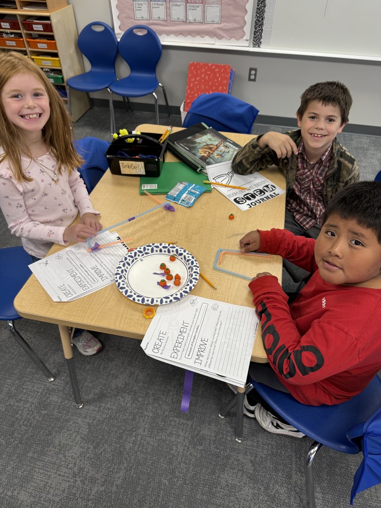 Ms.Teachout’s class read the book Room on the Broom by Julia Donaldson and created the witches broom as a STEM activity.