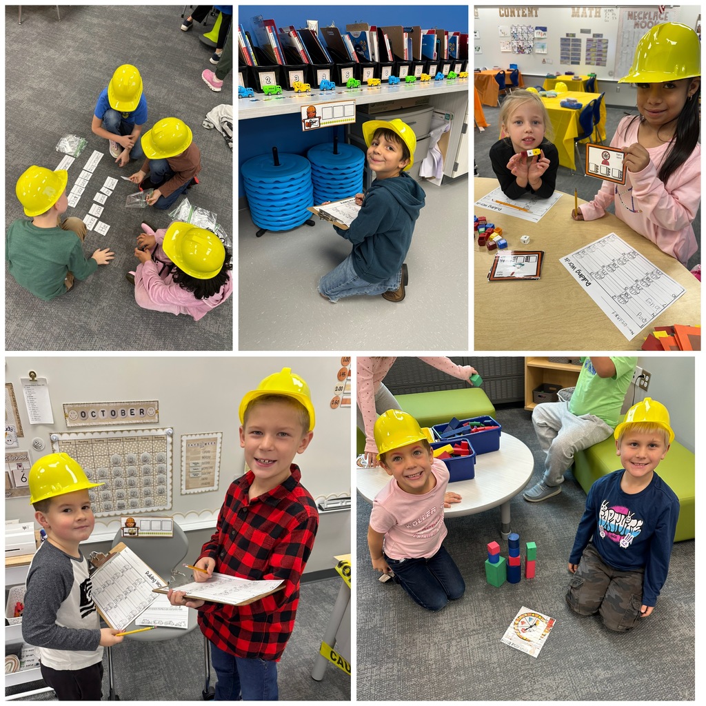 Mrs. Meyer's first grade classroom turned into a construction zone today! We "built" sentences/words, engineered a STEM structure, played construction bingo, and even enjoyed a special themed snack! It was a full day of learning, teamwork, and hands-on fun! 