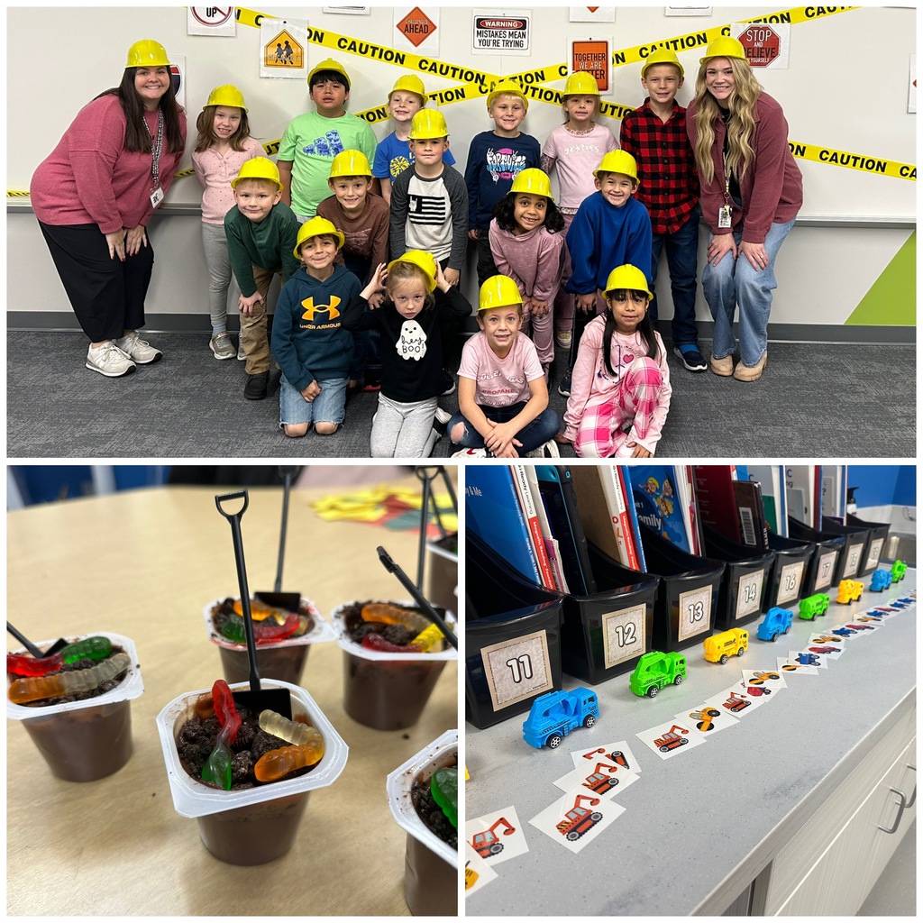Mrs. Meyer's first grade classroom turned into a construction zone today! We "built" sentences/words, engineered a STEM structure, played construction bingo, and even enjoyed a special themed snack! It was a full day of learning, teamwork, and hands-on fun! 