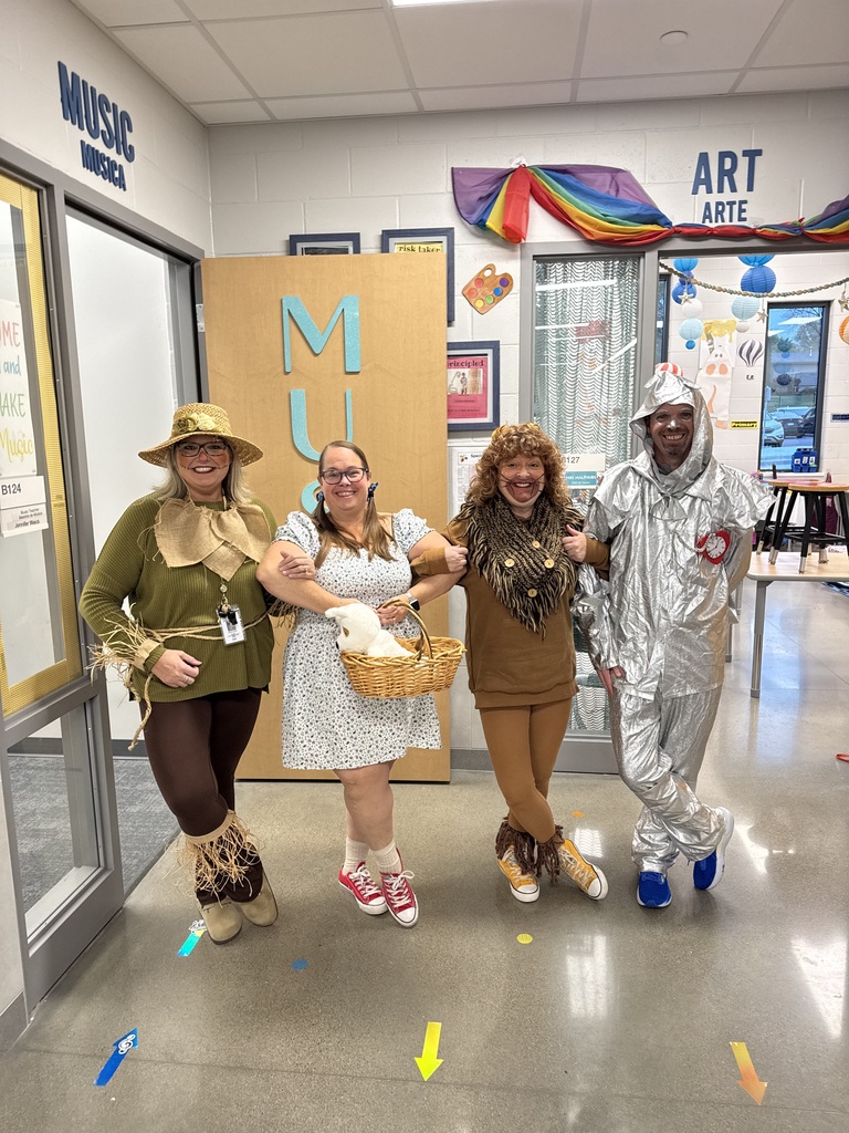 Follow the yellow brick road! Specialists were off to see the wizard for book character dress up day!