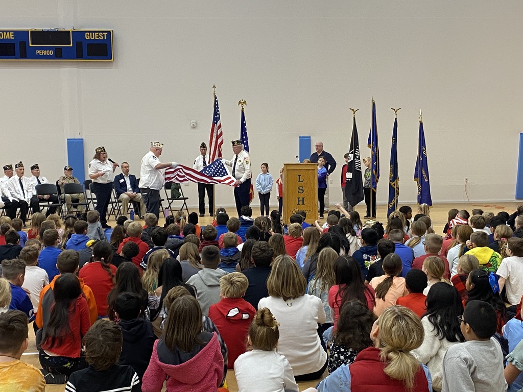 With wide eyes and grateful hearts, LSH Elementary students watched their school’s Veterans Day program, learning the true meaning of bravery and service. From all of us at LSH Elementary, thank you to our veterans — we deeply appreciate your courage, sacrifice, and love for our country.  A special thank-you to Veteran Josh Seavers, father of one of our students, for joining us at our Veterans Day program and sharing this special day with us.
