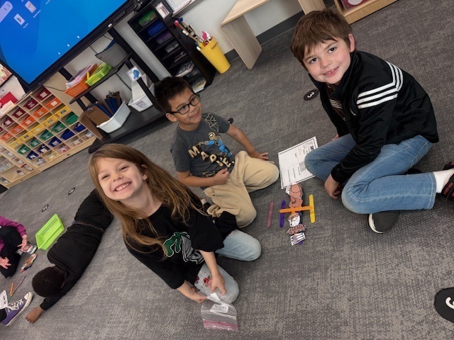 Kindergarten met with their third grade buddies today and did a Thanksgiving STEM activity. 🦃. Together, we made a blueprint for a Thanksgiving table that would fit all of our Thanksgiving day food. We constructed our design from our blueprint (and adjusted as necessary). So much fun!