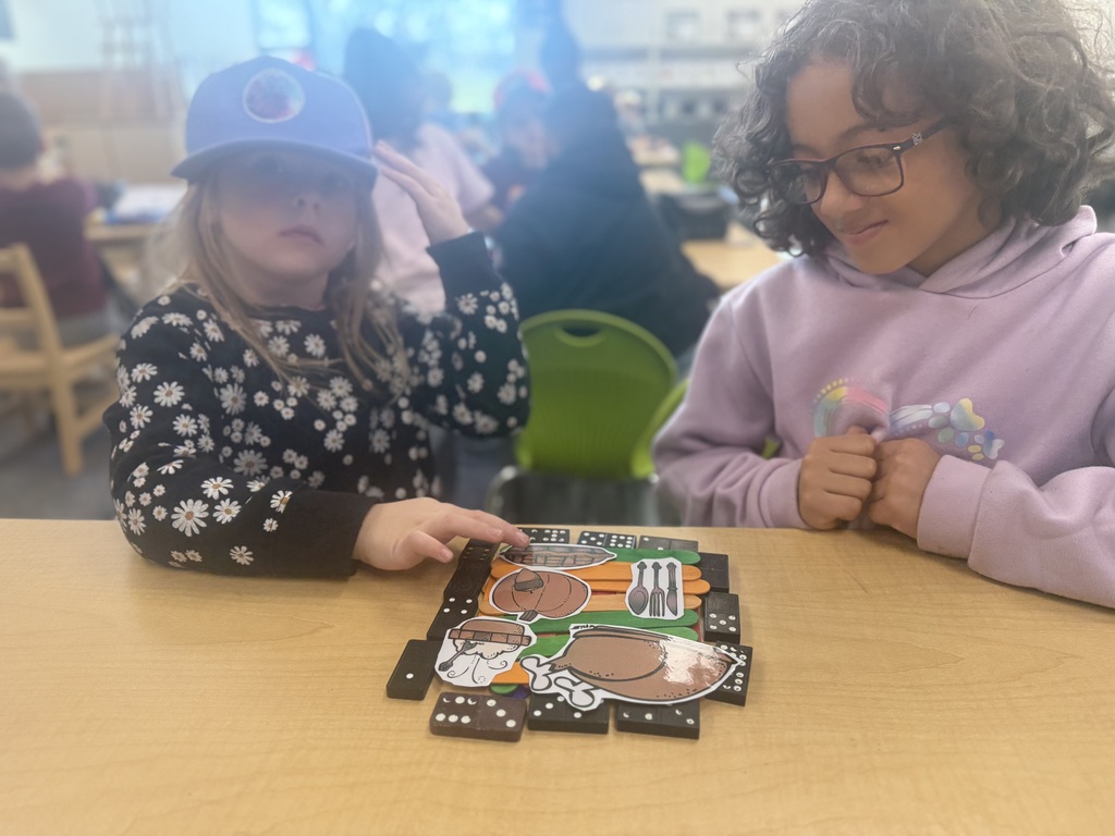 Kindergarten met with their third grade buddies today and did a Thanksgiving STEM activity. 🦃. Together, we made a blueprint for a Thanksgiving table that would fit all of our Thanksgiving day food. We constructed our design from our blueprint (and adjusted as necessary). So much fun!