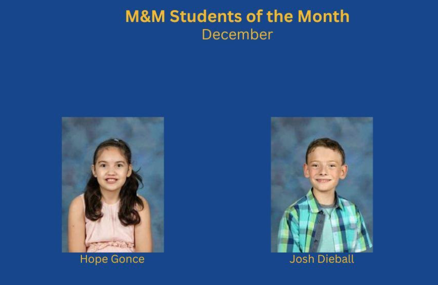 M&M December Students of the Month