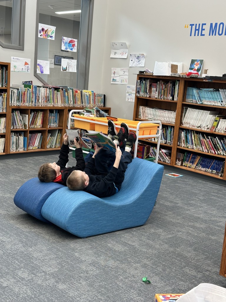 This week in library media, students K-3 are reading “Ursula Upside Down” by Corey R Tabor as part of the Star of the North Picture Book Award competition. After reading, we learned about upside-down catfish and then enjoyed some upside down reading! Thanks to H.A.V.E. for purchasing these books for us this year!