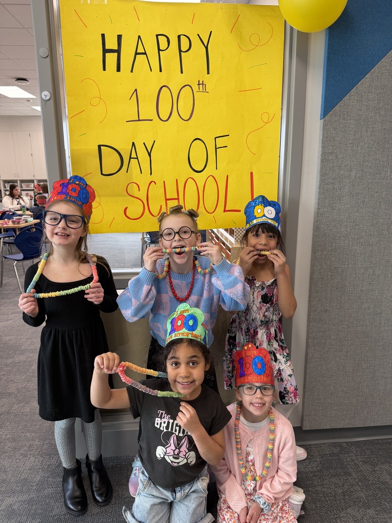 First Graders in Mrs. Meyer's class celebrated the 100th day of school by making necklaces out of 100 fruit loops. We worked on counting by tens and using ten frames! 
