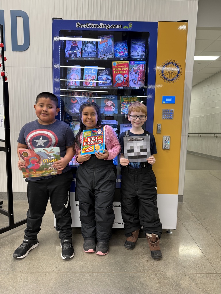 This week 2nd graders showed Courage and earned a token for the book machine!