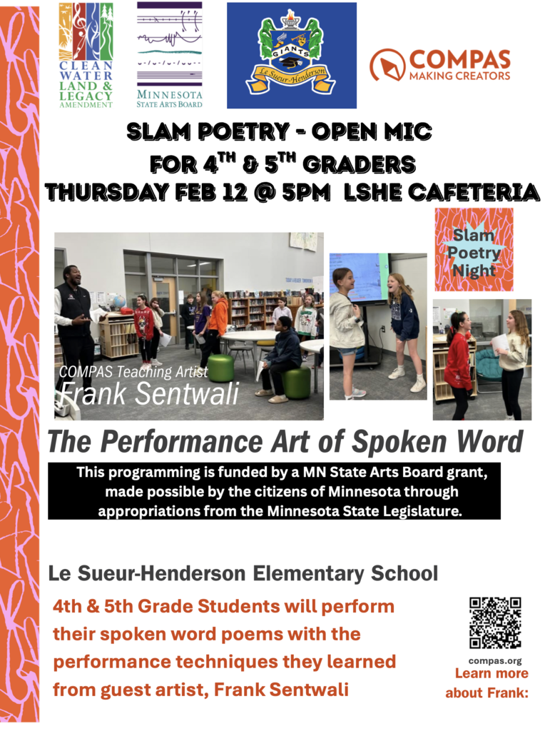 🎤✨ Calling all LSHE families! Don’t forget — our 4th & 5th Grade Spoken Word and Slam Poetry Showcase is happening Thursday, January 12 at 5:00 PM in the LSHE cafeteria.  Come cheer on our young poets as they take the mic, share their voices, and light up the room with creativity and courage.