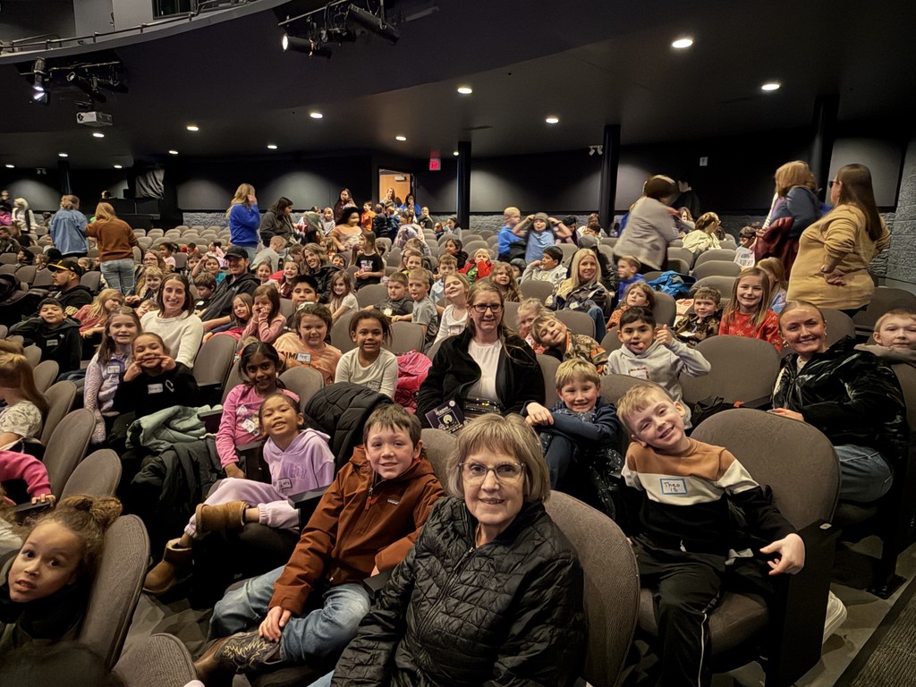 waiting for the play Giraffes Can’t Dance to start!