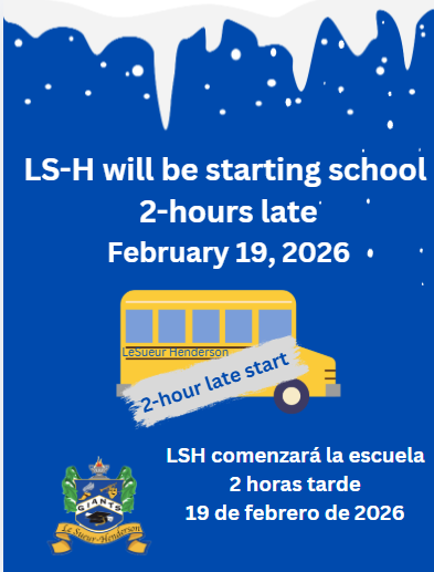 Le Sueur-Henderson Schools - 2 hours late
