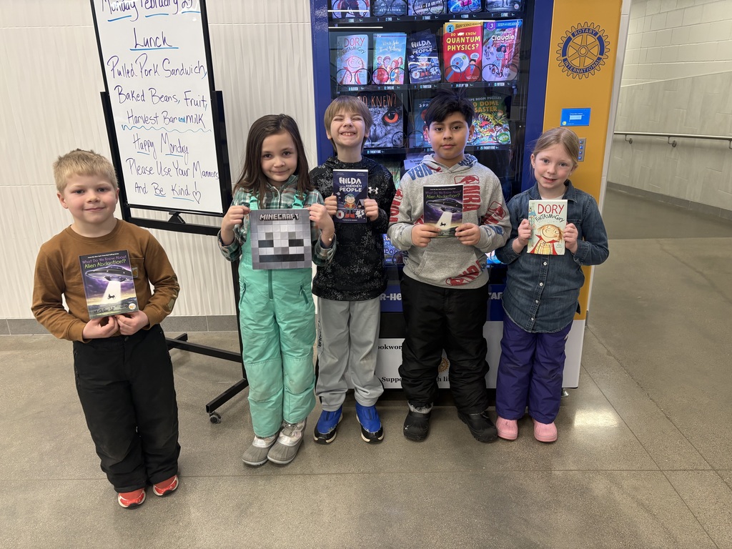 Second grade book vending winners
