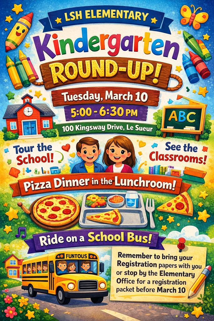 Kindergarten RoundUp Tuesday March 10