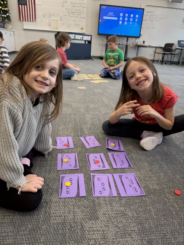 First graders are learning to be music readers! They are exploring pitch by playing “High and Low Tic-Tac-Toe”