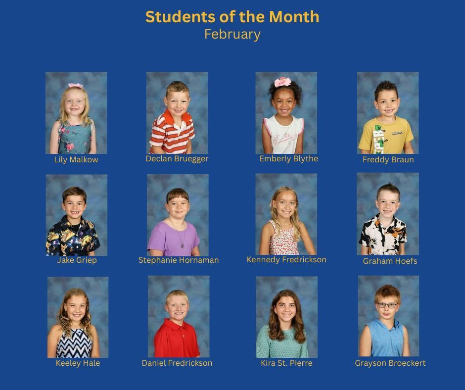 February Students of the Month