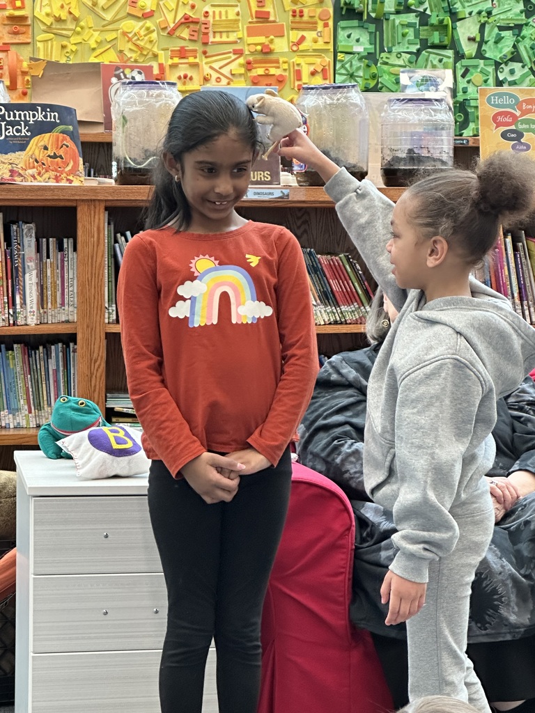 Ms. Nancy joined us for another day of storytelling. Students enjoyed using their own storytelling skills and Nancy's puppets to share tales from around the world. We are grateful to H.A.V.E. for this opportunity. The students look forward to their time with Nancy and students who have been able to see her on multiple occasions have really blossomed into great storytellers. Storytelling isn't just fun. Storytelling boosts memory and learning, fosters inclusion and empathy, improves communication skills, encourages creativity and critical thinking, and nurtures cultural understanding.