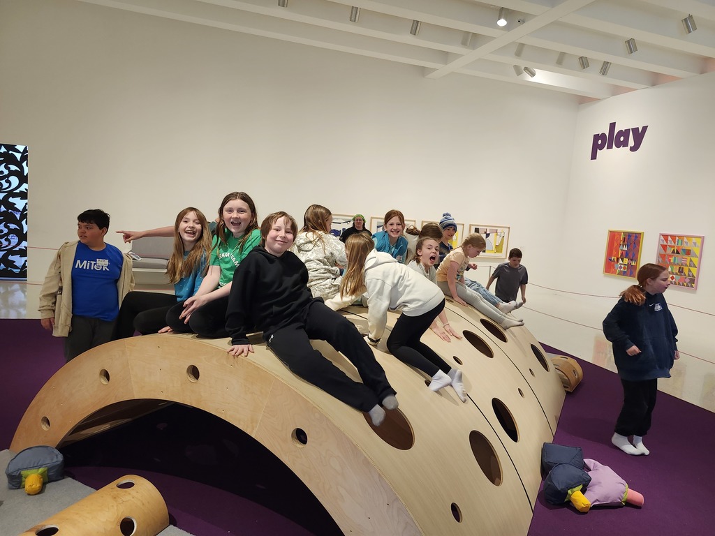 4th graders went to the Walker Arts Center and Sculpture Garden today connecting to their art curriculum. Special shout out to HAVE grants for making this happen!