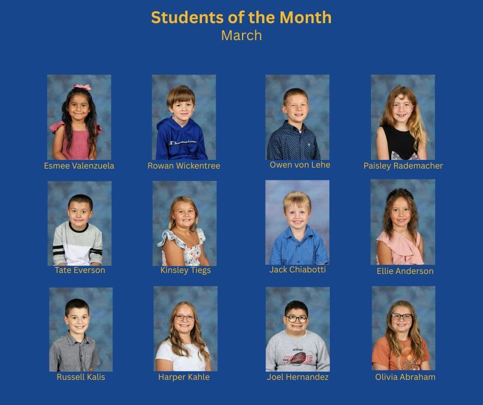 March 2026 Students of the Month 