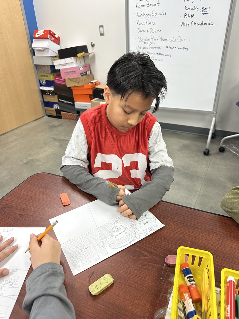 This week in library media class, LSHE students began a two week residency with artist, Mica Lee Anders. We are learning about wordless picture by oks and began creating our very own book! This programming is funded by a MN State Arts Board grant, made possible by the citizens of Minnesota through appropriations from the Minnesota State Legislature.