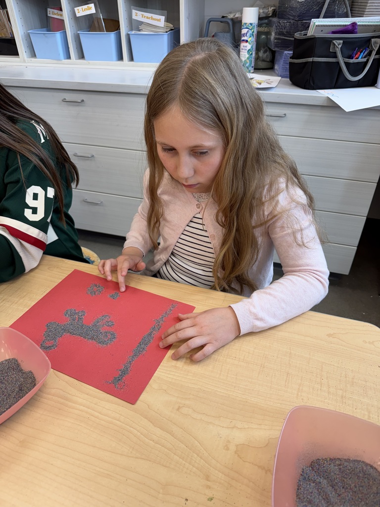This week in art LSH Elementary students will be learning about the temporary art of rangoili from guest artist, Shakun.