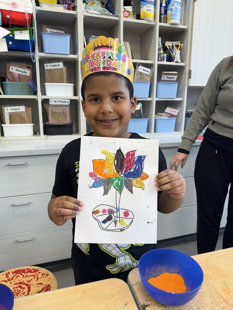 This week in art LSH Elementary students will be learning about the temporary art of rangoili from guest artist, Shakun. 