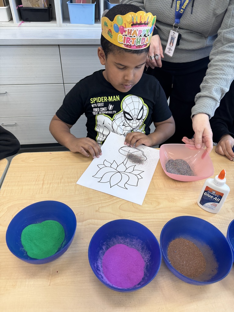 This week in art LSH Elementary students will be learning about the temporary art of rangoili from guest artist, Shakun. 