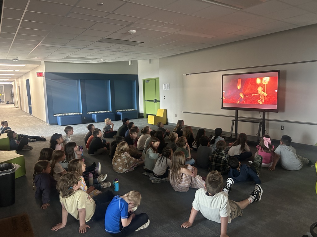 “Our first graders had the opportunity to watch a movie and enjoy the foods featured in it! We watched “Cloudy with a Chance of Meatballs” while snacking on Swedish fish, jello, gummy bears, pancakes, and spaghetti and meatballs. Such a fun and memorable way to celebrate the end of the school year!”