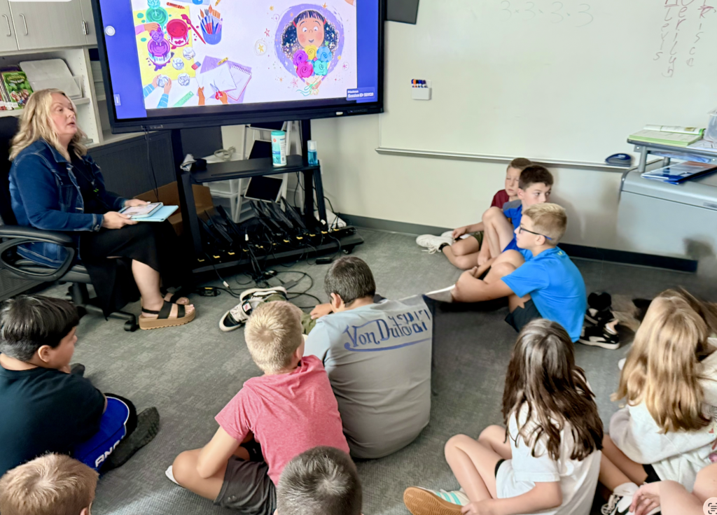 No such thing as a bad start when Principal Maier is on story duty! Our students loved welcoming Mrs. Maier into their classrooms to read A Not So Perfect Start by Trudy Ludwig, reminding everyone that every stumble is just a stepping stone to a great school year! 📚✨  #PrincipalVisits #LoveToRead #GrowthMindset