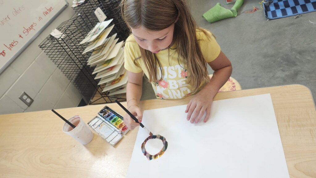 3rd Graders get ready for their fied trip to the Carnegie Arts Center in Mankato by exploring wet on wet and dry brush. The students will see a watercolor exhibit by artist, Suyao Tian and then go on the city sculpture walk. 