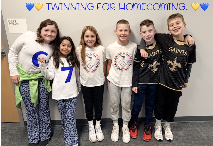 Who says you need to be related to be twins? 💙💛 We’re loving all the creativity, smiles, and school spirit for LSH Homecoming!  😉💙💛#LSHHomecoming #TwinsDay #Twinning #LSHGiants #SchoolSpirit