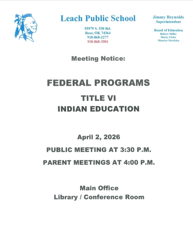 Federal Programs Meeting