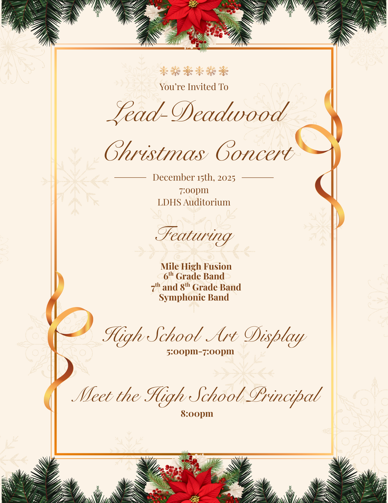 Lead-Deadwood 2025 Winter Concert