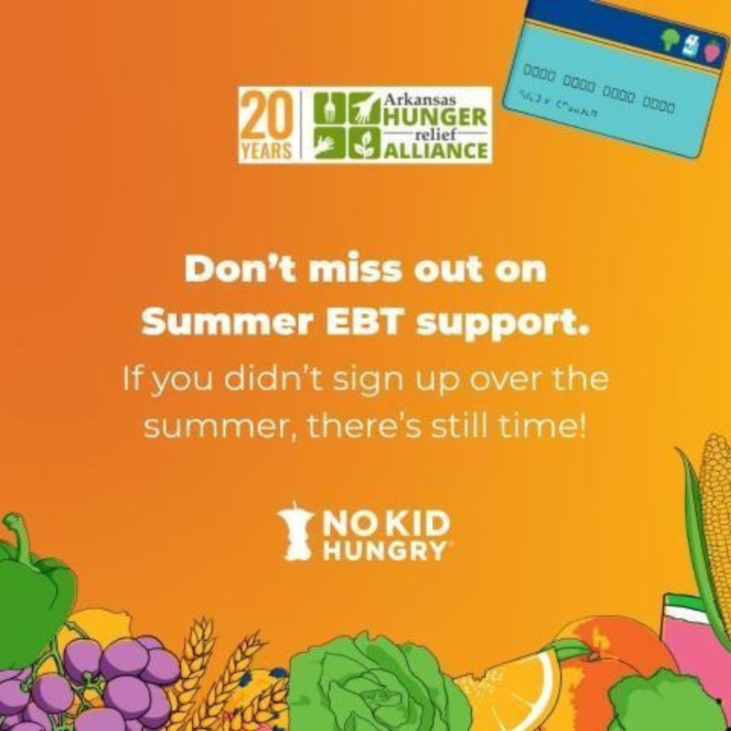 Summer EBT Support. If you didn't sign up over the summer, there's still time!