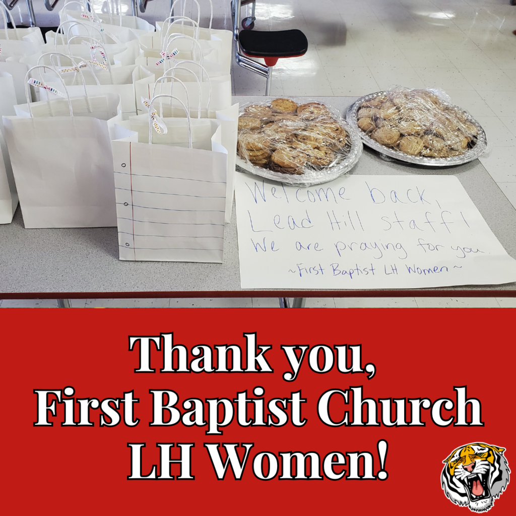 Thank you First Baptist Church LH Women!